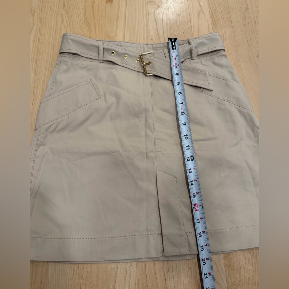 Ann Taylor Tan High-Waist Skirt